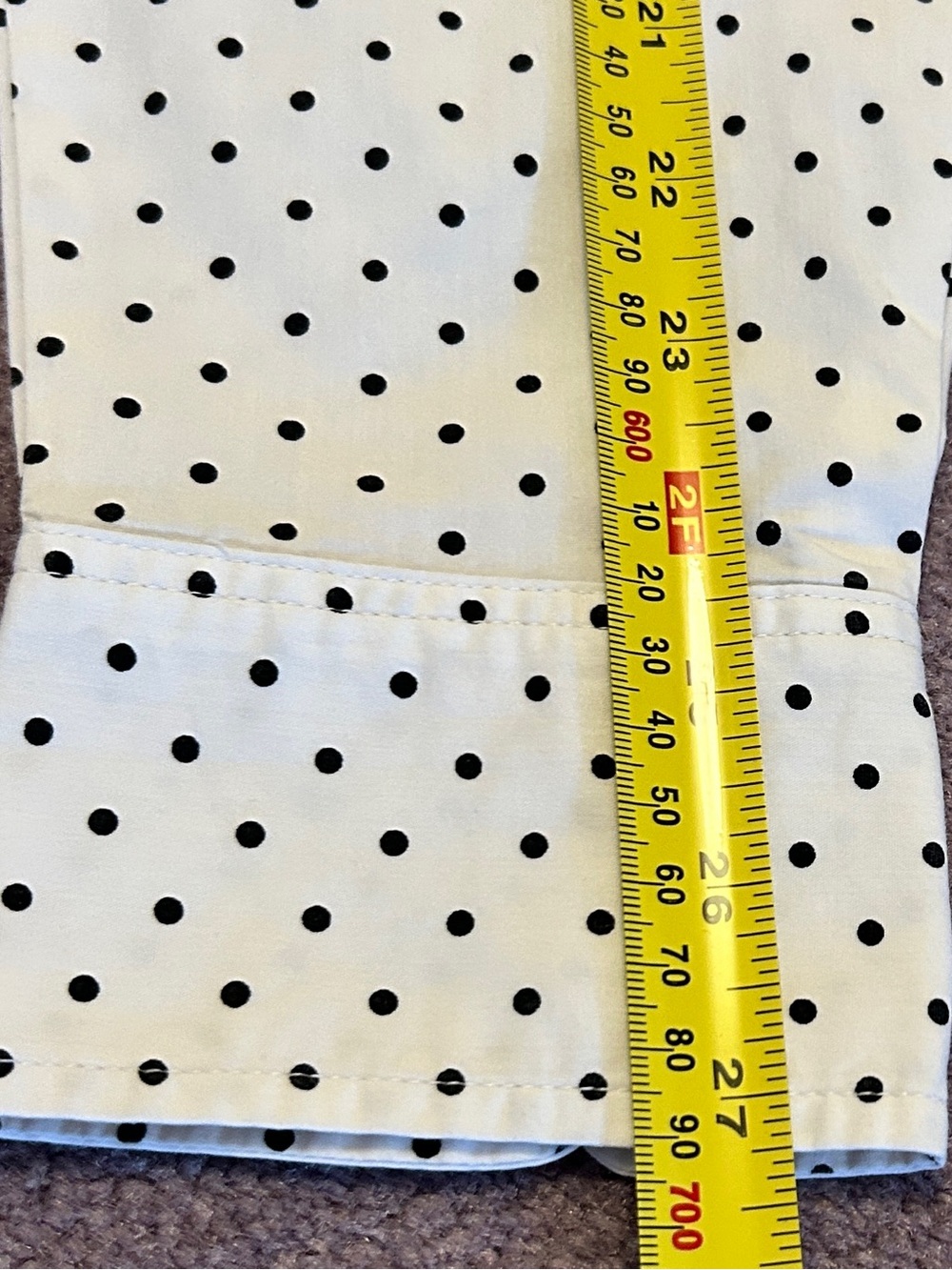 1901 Nordstrom Polka Dot Button-Down Shirt, Women’s size L White Black - Picture 8 of 10